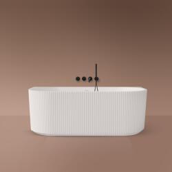 Oltens Hamnes fal mellé szerelhető fűrdőkád 160x75 cm négyszögletes fehér 12025000 (12025000)