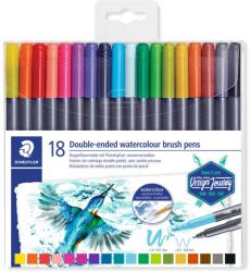 STAEDTLER Marsgraphic Duo 0, 5-0, 8/1, 0-6, 0 mm Tűfilc készlet - 18 szín (3001 TB18) (3001 TB18)