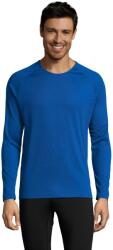 SOL'S Férfi hosszú ujjú sport póló XL kék