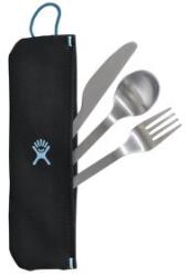 Hydro Flask FLATWARE SET STAINLESS / POUCH RAIN Set 001 Black