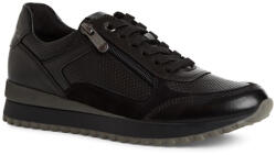 Marco Tozzi női fűzős cipzáras fekete sneaker félcipő 23719-44-001 07662