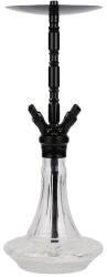 WD Hookah Diamond Black Clear Glass