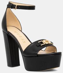 Guess bőr szandál SETTLE fekete, FLJSET LEA03 - fekete Női 39