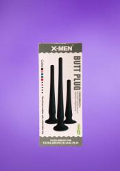 X-Men -Tapadókorongos anál dildó (fekete)