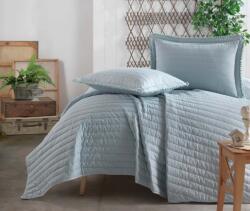 CLASY® Home Set 3 piese cuvertura 240x260cm +2 fete perna 50x70cm, bumbac 100%, Pedra v4 Turcoaz