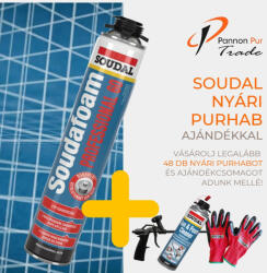 Soudal purhab pisztolyos Soudafoam Professional 60 nyári 750ml 48 db (S103244CS48)
