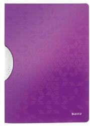 Leitz Gyorsfűző, klipes, PP, A4, LEITZ "Wow ColorClip" lila (E41850062)