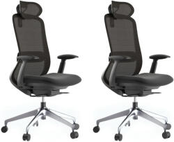 Mercury 2PACK Ergonomikus irodai szék BESSEL fekete műanyag, fekete (2 db)