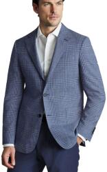 Charles Tyrwhitt Wool Linen Silk Jacket - Indigo Check - Slim fit | 46 | Standard