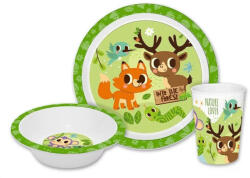  Into the Forest, Állatos étkészlet, micro műanyag szett (EWA11511KL)