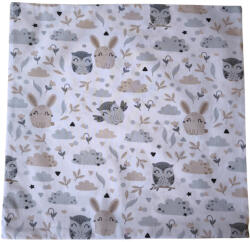  Aztadejó baglyos nyuszis párnahuzat 45x45 cm (AZTAPH4)