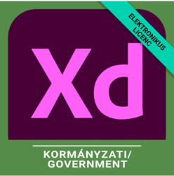 Adobe XD - Pro for teams - Kormányzati, Többnyelvű, Új előfizetés, 12 hónap (30006404CC01A12)