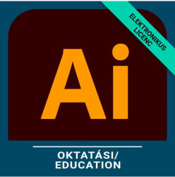 Adobe Illustrator for teams - Oktatási, Többnyelvű, Új előfizetés, 12 hónap (30002004CB01A12)
