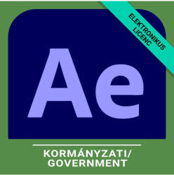 Adobe After Effects for teams - Kormányzati, Többnyelvű, Új előfizetés, 12 hónap (30002172CC01A12)