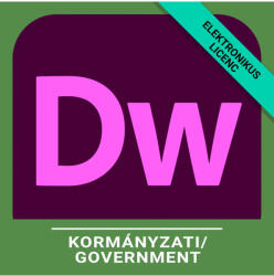 Adobe Dreamweaver - Pro for teams - Kormányzati, Többnyelvű, Új előfizetés, 12 hónap (30002263CC01A12)