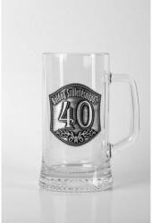 Bor-Kerámia Kft Korsó 0, 33L - Boldod születésnapot 40 (BV083)