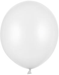  Erős léggömbök 43 cm, metál tiszta fehér (1 db / 25 db) (SB18M-008-25)