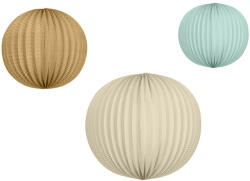  Papírlámpás készlet, világoskék, barna, krémszínű (1 db / 3 db) (LAPZ2)
