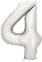  4'' számú fóliás léggömb, 86 cm, ezüst (FB1S-4-018)