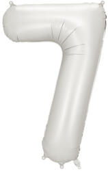  7'' számú fólia lufi, 86 cm, ezüst (FB1S-7-018)