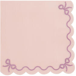  Fodros szalvéták, 33x33 cm, világos rózsaszín (1 db / 12 db) (SP33-87-081J)