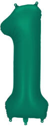  1'' számú fóliás léggömb, 86 cm, üvegzöld (FB1S-1-012B)