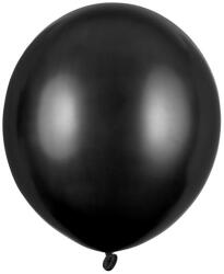 Erős léggömbök, 43 cm, metálfekete (1 db / 25 db) (SB18M-010-25)