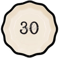  Papírtányérok ''Hello 30'', mix, 18 cm (1 db / 6 db. ) (TPP61-30)