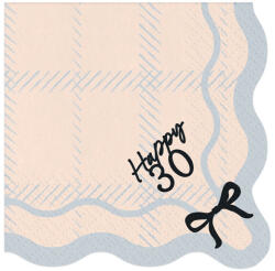  Happy 30 szalvéta, 33x33 cm, mix (1 db / 12 db) (SP33-102-30)