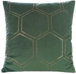 Takoy Bársony díszpárnahuzat arany színű mintával-HF-387672