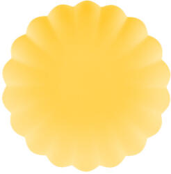  Műanyag tányérok Fodor, 22 x 22 cm, sárga (1 pkt / 4 db. ) (TPL1-084)