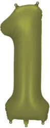  1'' számú fóliás léggömb, 86 cm, olíva (FB1S-1-097)