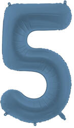  5'' számú fóliás léggömb, 86 cm, sötétkék (FB1T-5-074)