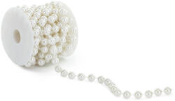  Gyöngysor dekoráció, 5 m hosszú, 12 mm átmérőjű gyöngyökkel (SZP1-070)