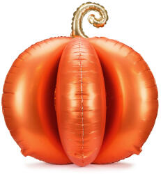  Álló fóliás léggömb 3D sütőtök, 90x90 cm, narancssárga (FB299-005)