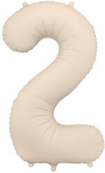 2'' számú fólia lufi, 86 cm, világos meleg szürke (FB1T-2-013J)