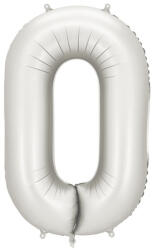  0'' számú fólia léggömb, 86 cm, ezüst (FB1S-0-018)
