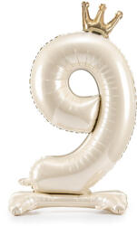  9'' számú álló fólia lufi, 84 cm, világos krém (FB126S-9-079J)