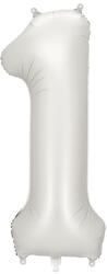  1'' számú fóliás léggömb, 86 cm, ezüst (FB1S-1-018)