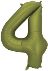 4'' számú fólia lufi, 86 cm, olíva (FB1S-4-097)
