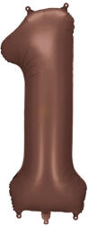  1'' számú fólia lufi, 86 cm, mokka (FB1S-1-494)