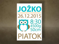  A mi kisfiunk" Falfestmény szöveggel TEX014O1