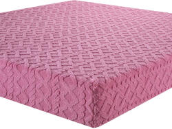 decoDoma Cearşaf elastic cu blăniţă INVERNO, culoare mure 90 x 200 cm