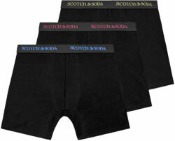 Scotch & Soda Lenjerie (Pack of 3) Solid Cotton Stretch Boxer Brief SSFA24M152062 018 black/bright (SSFA24M152062 018 black/bright)