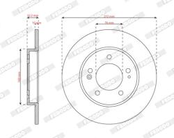 FERODO Disc frana FERODO DDF2983C (DDF2983C)