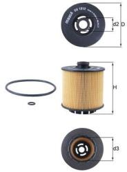 MAHLE Olejový filter MAHLE OX 1312D (OX 1312D)