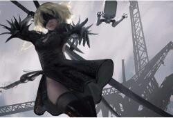  Nier Automata 2B Poszter, 61x90cm, Többszínű (poster136-7777777777777785467)