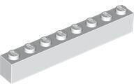 LEGO® Fehér LEGO Kocka 1 x 8 (300801)