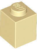 LEGO® Homokszín LEGO Kocka 1 x 1 (300505)