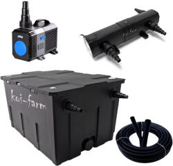 Sunsun CBF-550 szűrő CTP-12000 szivattyú CUV-236 UV-C előszűrő 3 m tömlő + indító baktérium